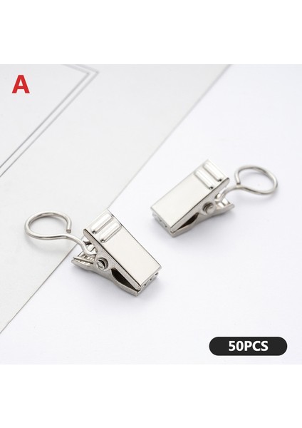 50 Adet Sağlam Dayanıklı Pencere Perde Kanca Klipleri Ev Pencere Aksesuarları (Yurt Dışından)