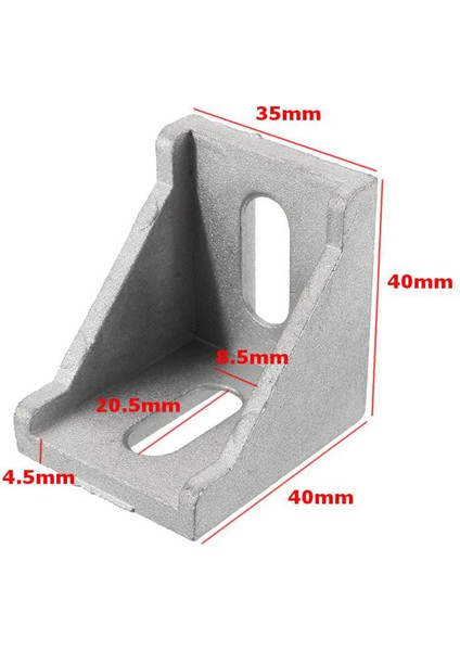 Konvansiyonel Suleve AJ40 4'lü Köşe Braketi Döküm Alüminyum Köşebent Köşe Bağlantısı 40X40MM (Yurt Dışından)