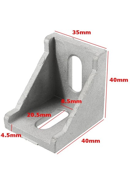 Konvansiyonel Suleve AJ40 4'lü Köşe Braketi Döküm Alüminyum Köşebent Köşe Bağlantısı 40X40MM (Yurt Dışından) fiyatları