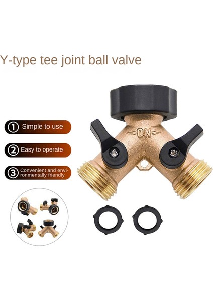 Pirinç 2 Yollu Bahçe Musluk Ayırıcı Dişi 3/4 Y Hortum Ayırıcı Sulama Vanası Su Ayırıcı Hızlı Bağlantı Bahçe Hortumu Ayırıcı (Yurt Dışından) fiyatları