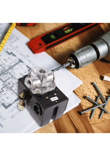 5-8kg 4-Port 26 Amp Basınç Anahtarı Kontrol Vanası Hava Kompresörü Ağır Hizmet Tipi Siyah Otomatik Basınç Kontrol Cihazı (Yurt Dışından) indirimleri
