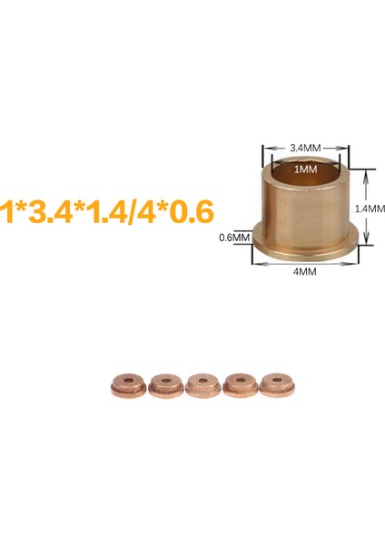 Adet Flanş Kendinden Yağlamalı Rulman Toz Metalurji Yağı Bakır Burç Kılavuz Kol Kademeli Flanş Donanımı (Yurt Dışından)
