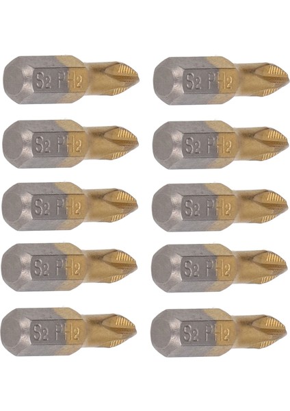 10 Adet 25MM Uzunluk Çapraz Tornavida Uçları Kaymaz 1/4in Hex Shank (Yurt Dışından) fırsatları