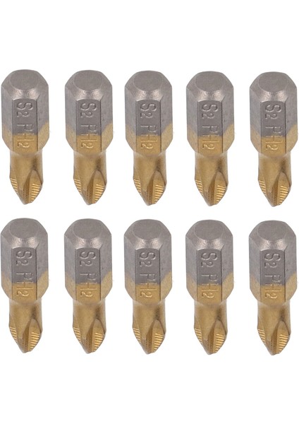 10 Adet 25MM Uzunluk Çapraz Tornavida Uçları Kaymaz 1/4in Hex Shank (Yurt Dışından) indirimleri