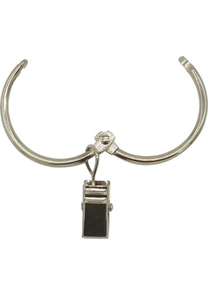 Srıwen 30 Paket Halkalı Perde Klipsi Metal Paslanmaz Perdelik Çubuk Halkaları Güçlü Klipsli Kancalar Kolay Açılır ve Kapatılır 1,5 Inç Iç Çap Gümüş (Yurt Dışından)