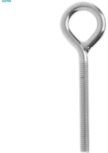 2xstainless Çelik Halkalı Cıvata Uzun Saplı Uzun Iplik Kaynaklı Göz Cıvatası Donanım M4 (Yurt Dışından)