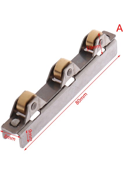 Cam Sürgülü Kapı Tekerleği Kelepçe Kasnak Duş Kabini 8-10MM Paslanmaz Çelik Kapı (Yurt Dışından)
