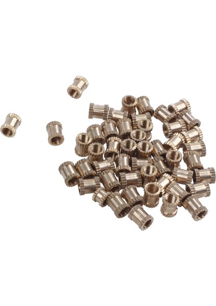 Flyeer Enjeksiyon Kalıplama 3mm x 5mm x 4mm Bağlantı Parçaları Tırtıl Dişli Ekler 50 Adet (Yurt Dışından)