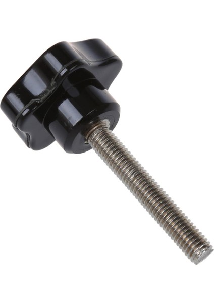 Quanbu M8 x 50MM Konu Yedek Yıldız El Topuzu Sıkma Vidası Siyah Gümüş Ton (Yurt Dışından)
