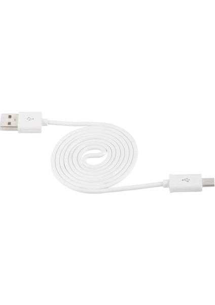 1m 3ft Yuvarlak V8 Usb'den Mikro Usb'ye Samsung Beyaz Için Kaliteli Şarj Veri Kablosu (Yurt Dışından)