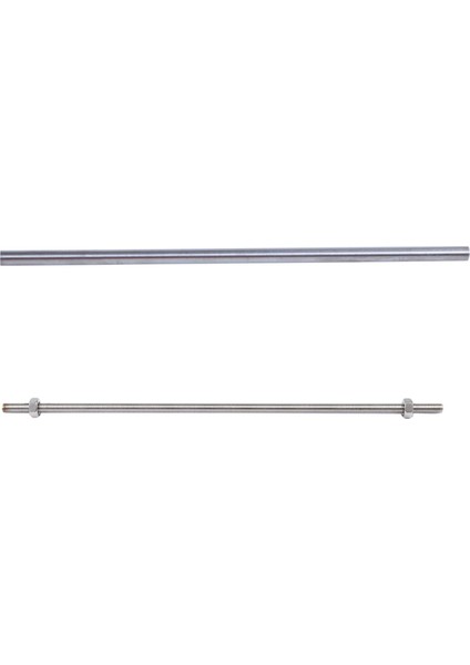 Adet 320MM x M8 Paslanmaz Çelik Dişli Çubuğu Stok Çubuğu Gümüş Ton ve 1 Adet 304 Paslanmaz Çelik Kılcal Boru Aracı Od 8mm x 6mm Id, Uzunluk 250MM (Yurt Dışından)