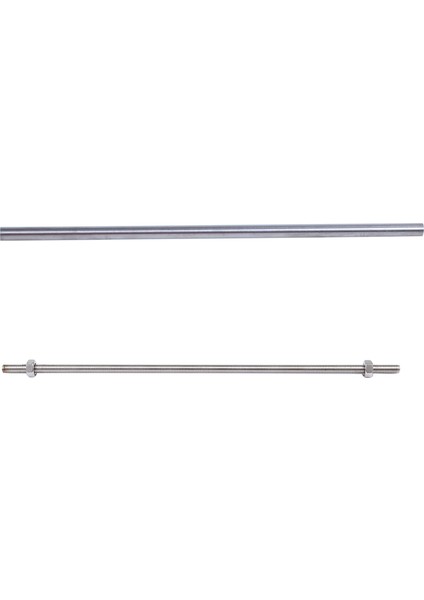 Adet 320MM x M8 Paslanmaz Çelik Dişli Çubuğu Stok Çubuğu Gümüş Ton ve 1 Adet 304 Paslanmaz Çelik Kılcal Boru Aracı Od 8mm x 6mm Id, Uzunluk 250MM (Yurt Dışından)