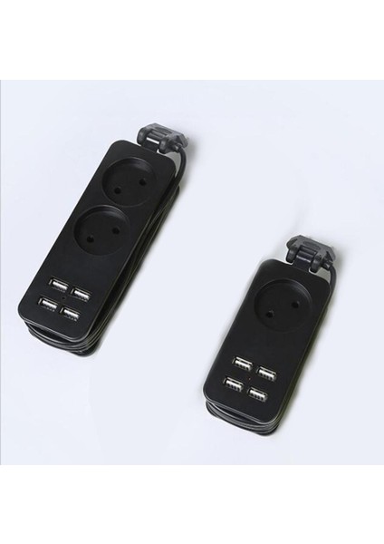 Avrupa Priz Taşınabilir Seyahat Soketi Akıllı Telefonlar Tabletler Için Masaüstü Priz, 1 Ac 4usb, Ab Tak (Yurt Dışından)