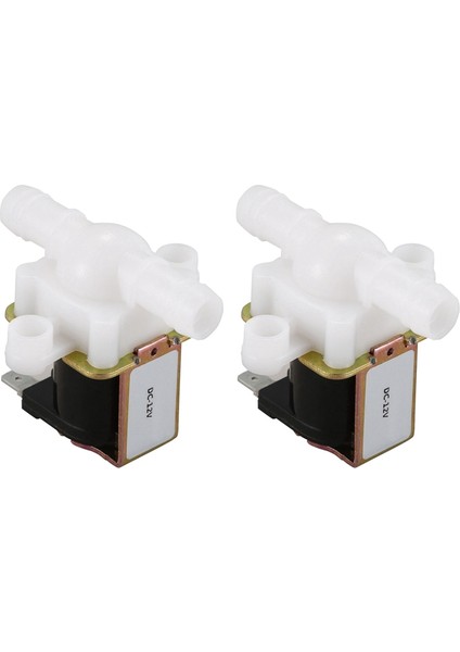 Hyqzltca 2x 3/8 Inç 12VDC Hortum Dikenli Elektrikli Solenoid Valf Plastik 12-Volt Dc Musluklar Için Içme Çeşmeleri, Beyaz ve Siyah (Yurt Dışından) indirimleri