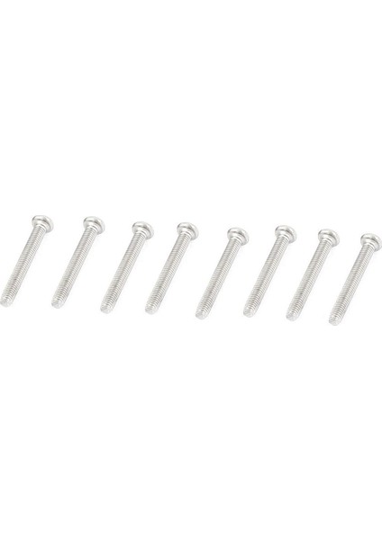 Srıwen 60 x Gümüş Ton M2.5 * 20MM 304 Paslanmaz Çelik Yuvarlak Başlı Vidalar Cıvata (Yurt Dışından)