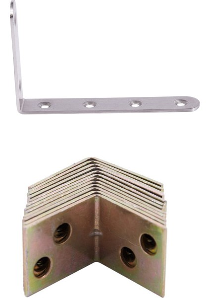 Eıtgzwas 2020 13 Adet Raf Desteği 90 Derece Sağ Köşeli Braket, 1 Adet Gümüş ve 12 Adet Pirinç Rengi (Yurt Dışından) modelleri