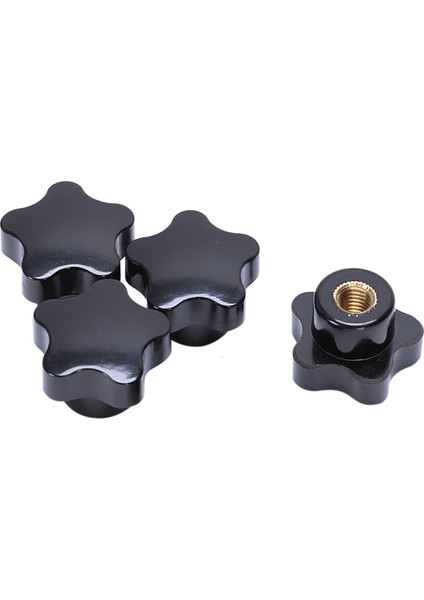 Flyeer 5 Adet M8 Dişi Konu 32MM Yıldız Kafa Sıkma Somunları Topuzu Kavrama Kolu (Yurt Dışından)