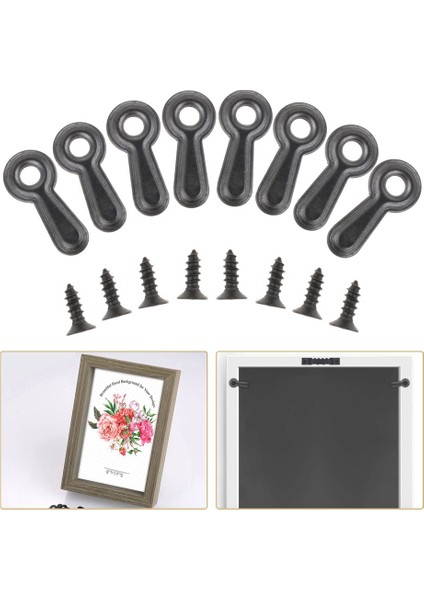 Resim Çerçevesi Çevirme Düğmesi Bağlantı Elemanları Seti Resim Çerçevesi Çevirme Düğmesi Bağlantı Elemanları Fotoğraf Çerçevesi Donanım Klipsleri (Yurt Dışından) fırsatları