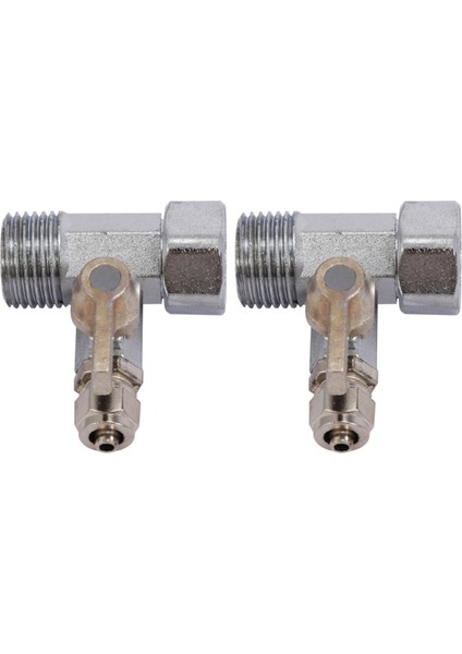 Zoroom 2x Ro Besleme Suyu Adaptörü 1/2 Inç Ila 1/4 Inç Küresel Vana Musluk Musluk Besleme Ters Osmoz Gümüş (Yurt Dışından)