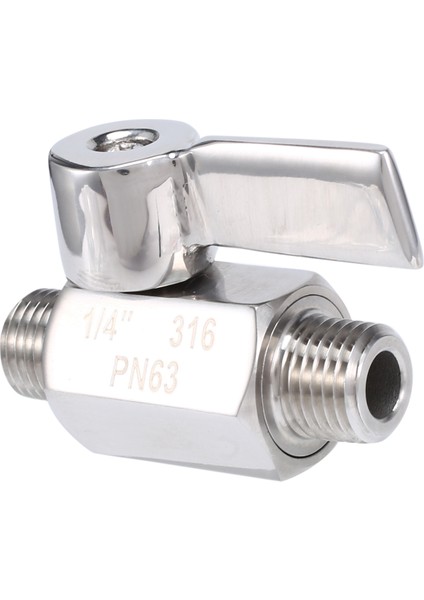 Namuny 316 Paslanmaz Küresel Vana - 1/4 Inç Npt Dişli Erkek Küçük Mini Küresel Vana (1/4 Inç Erkek&erkek) (Yurt Dışından) modelleri