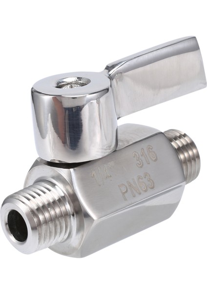 Namuny 316 Paslanmaz Küresel Vana - 1/4 Inç Npt Dişli Erkek Küçük Mini Küresel Vana (1/4 Inç Erkek&erkek) (Yurt Dışından) fırsatları