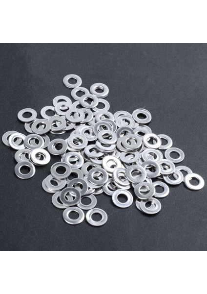 Srıwen M3X6MMX0.5MM Paslanmaz Çelik Yuvarlak Düz Pul Cıvata Vidası Için 100 Adet (Yurt Dışından)