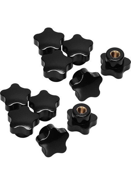 10 Adet M8 Dişi Konu 32MM Yıldız Kafa Sıkma Somunları Topuzu Kavrama Kolu (Yurt Dışından)