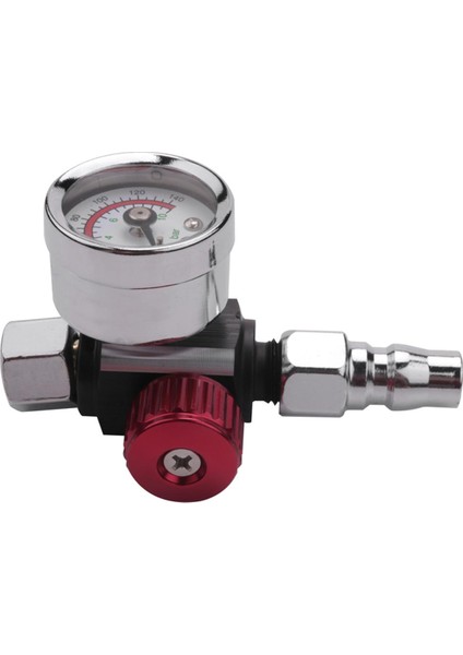 Adet 1/4 Inç Bsp Mini Hava Regülatörü Vana Aracı Dayanıklı Küçük Kuyruk Basınç Göstergesi 48X60MM Memesi ile Püskürtme Aracı (Yurt Dışından)