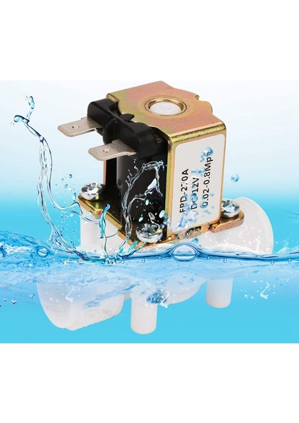 DC12V N/c Normalde Kapalı Su Solenoid Valfı Su Sebili Için G1/2-Inç Plastik Elektrikli Solenoid Valf (Yurt Dışından)