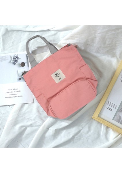 Kadın Moda Rahat Kanvas Çok Fonksiyonlu Messenger Çanta Bayanlar Omuz Çantaları Bookbag Büyük Alışveriş Çantası Tote (Yurt Dışından) modelleri