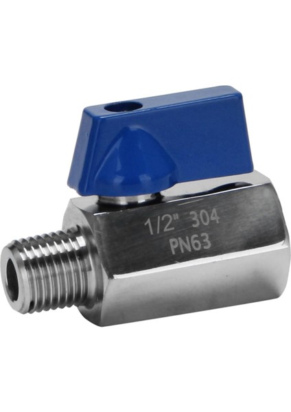 Küresel Vana 1/2 Inç 304 Paslanmaz Çelik Mini Küresel Vana Kadın ve Erkek Npt Duş Başlığı Için Harika Akış Kontrol Vanası (Yurt Dışından)
