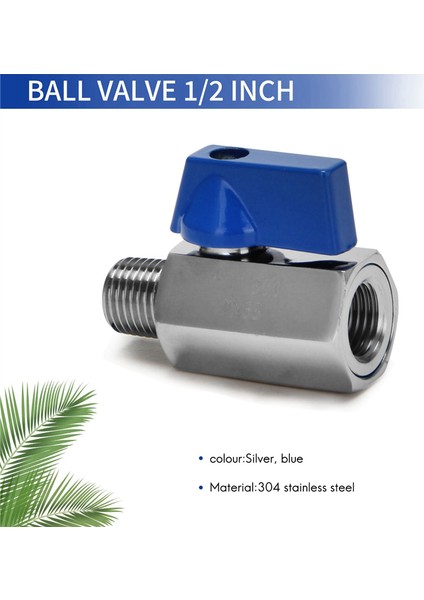 Küresel Vana 1/2 Inç 304 Paslanmaz Çelik Mini Küresel Vana Kadın ve Erkek Npt Duş Başlığı Için Harika Akış Kontrol Vanası (Yurt Dışından) fiyatları
