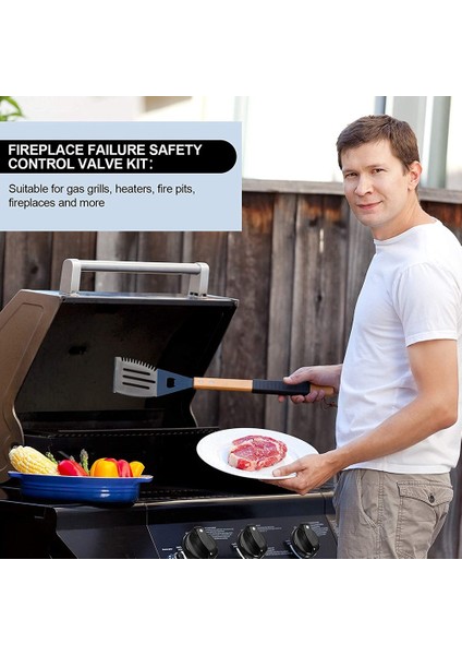 Düşük Basınçlı Gaz Lpg Şömine Arızası Güvenlik Kontrol Vanası Kiti Gaz Isıtıcı Termokupl Değişimi 5/8-18UNF (Yurt Dışından) indirimleri