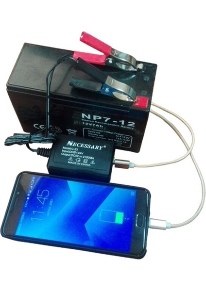 Pil Klipsli Taşınabilir Dönüştürücü 8V-24V 3 Bağlantı Noktalı USB Şarj Cihazı Android Telefon Tabletler Için Çok Bağlantı Noktalı Güç Adaptörü (Yurt Dışından) modelleri