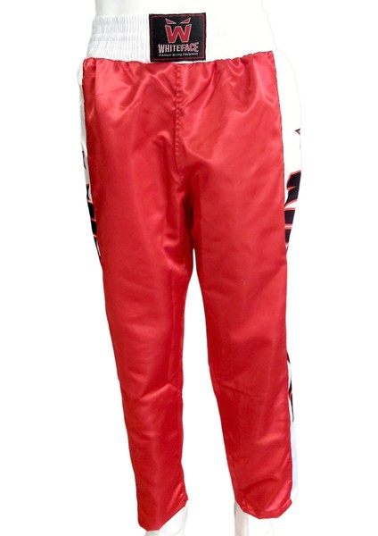 Whiteface Kick Boks Pantolonu (Kırmızı-Beyaz)