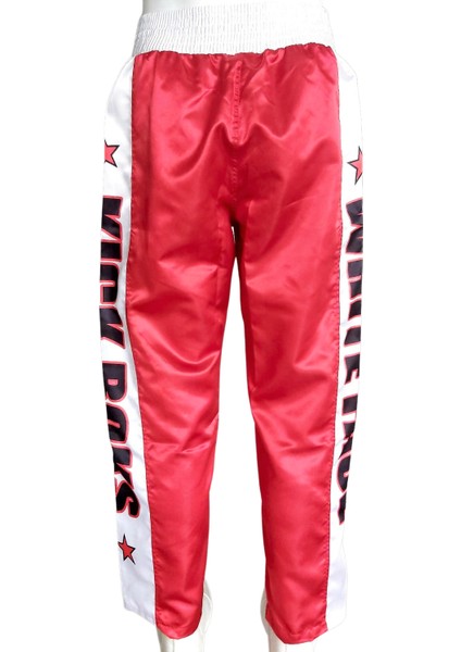 Whiteface Kick Boks Pantolonu (Kırmızı-Beyaz)