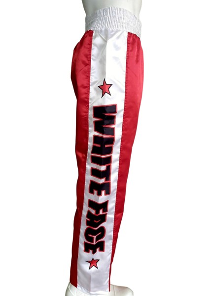 Whiteface Kick Boks Pantolonu (Kırmızı-Beyaz)