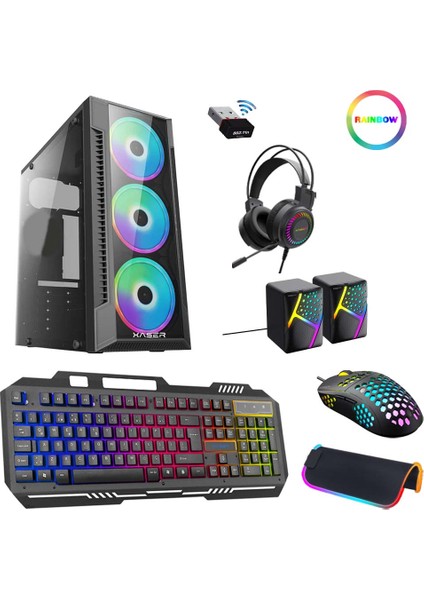 XSR377 I5 3470 16GB Ram 256GB SSD 4gb RX550 Ekran Kartı Oyuncu Tavsiye Sistem