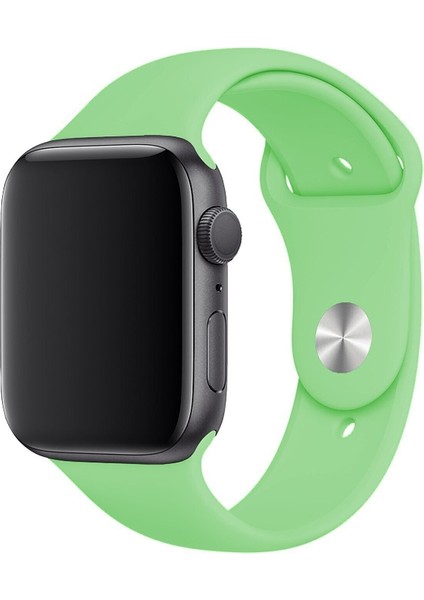 Apple Watch Seri 1/2/3/4/5/6/7/8/se/ultra 42MM 44MM 45MM 49MM Kordon Kayış Bileklik Klasik Silikon Yeşil