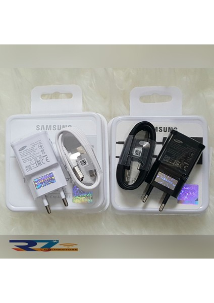 Takım Adaptör Hızlı Şarj Cihazı Samsung Modeli, USB Tip C Veri Kablosu ile Mobil Aksesuarlar Için Siyah ve Beyaz (Yurt Dışından) fiyatları