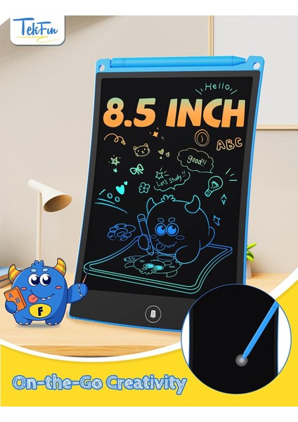 8.5in 2 Paket Çocuklar Için LCD Yazma Tableti Boyama Doodle Tahtası Sihirli Çizim Pedi, Anti-Kayıp Stylus ile Çocuklar Için, Araba Gezisi Eğitici Oyuncaklar Doğum Günü Hediyesi 3 4 (Yurt Dışından) fırsatları