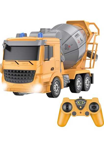 Uzaktan Kumandalı Inşaat Çimento Kamyonu Oyuncak Rc Araç, 2 Şarj Edilebilir Pilli 6 Kanallı Kamyon Oyuncakları, 1/24 Ölçekli Çimento Kamyonu, 3-8 Yaşındaki Erkek Çocuklar Için Doğu (Yurt Dışından)