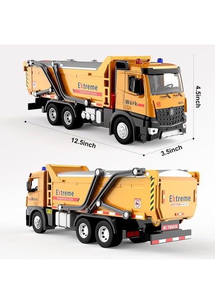 3-5 Yaşındaki Çocuklar Için Damperli Kamyon Oyuncak, Metal Kabinli, Işıklı ve Sesli Çocuk Oyuncak Arabaları, 2 3 4 5 Yaşındaki Erkek Çocuklar Için Oyuncak Kamyon Hediyesi (Yurt Dışından) modelleri