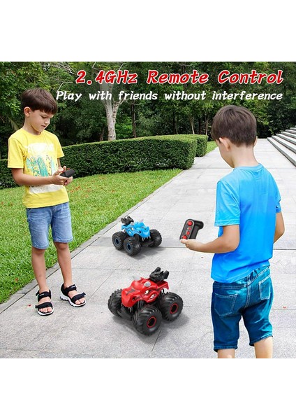 Uzaktan Kumandalı Dinozor Araba, Spreyli, Işıklı ve Sesli Erkekler Için 2.4ghz Rc Canavar Kamyonlar, 2 Pilli Tüm Arazi Rc Arabaları, Çocuklar Için Dinozor Oyuncakları 3 4 5 6 7 8, (Yurt Dışından)