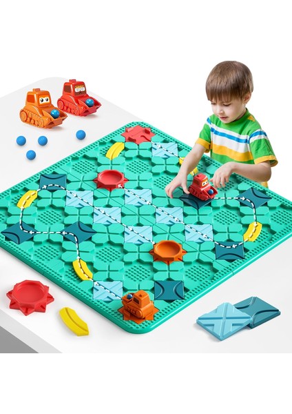 Mantıksal Yol Oluşturucu Oyunları, Stem Aile Masa Oyunu, Büyük Eğitici Akıllı Zeka Oyunları Bulmacalar Oyuncaklar, Okul Öncesi Öğrenme Erken Montessori Doğum Günü Hediyeleri 4-8 Ya (Yurt Dışından)