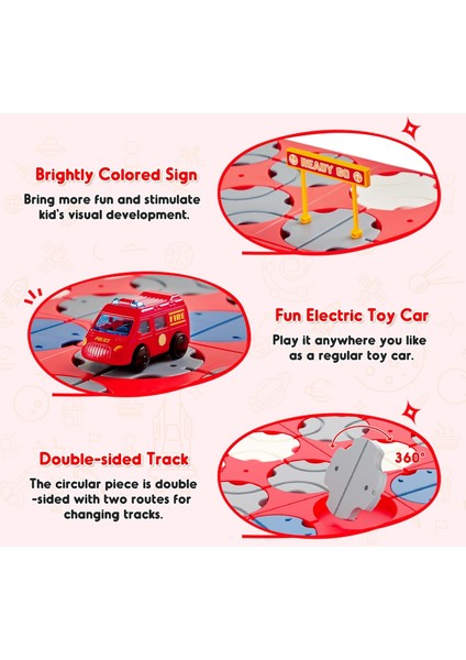 24 Pcs Stem Yol Oluşturucu Bulmacalar Yaş 3+ Çocuklar Için, Sevimli Araba Işık Trafiği ile Küçük Çocuk Zeka Oyunları Labirent Masa Oyunu Oyun Seti, Erkek Kızlar Için Interaktif Oyu (Yurt Dışından)