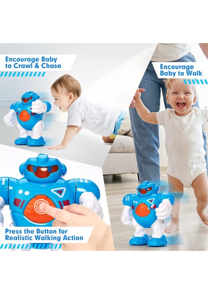Müzikal, Sesli, Işıklı, Interaktif Özelliklere Sahip Bebek Yürütme Aktivite Robotu Junior (Yurt Dışından) fiyatları