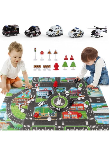 5'i 1 Arada Işıklı ve Sesli Uçak Oyuncakları, Aktivite Matlı Polis Arabası Oyuncakları, Çocuklar Için Noel Doğum Günü Hediyeleri 3 4 5 6 Yaşındaki Erkek Kız (Yurt Dışından) fırsatları