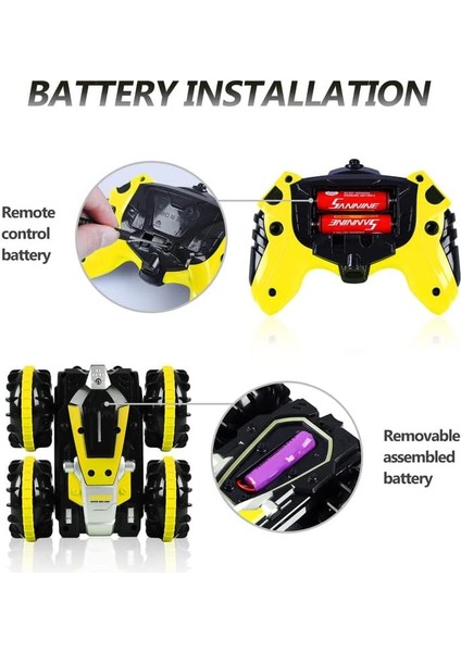 5-12 Yaş Erkek Çocuklar Için Oyuncaklar Çocuklar Için Rc Araba 2,4 Ghz Uzaktan Kumandalı Tekne Su Geçirmez Rc Canavar Kamyon Dublör Araba 4WD Uzaktan Kumandalı Araç Erkek Kız Doğum (Yurt Dışından) fırsatları