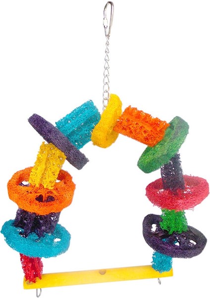 Ahşap Tünekli Kuş Oyuncağı 39*24 Cm